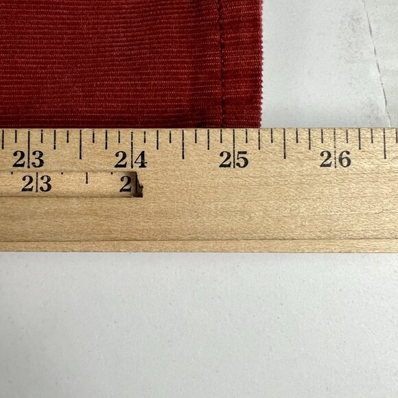 Madewell Pants Women 28x25* Cali Demi Boot Cut Crop Mid Rise Red Corduroy Tag 27 - Picture 12 of 16